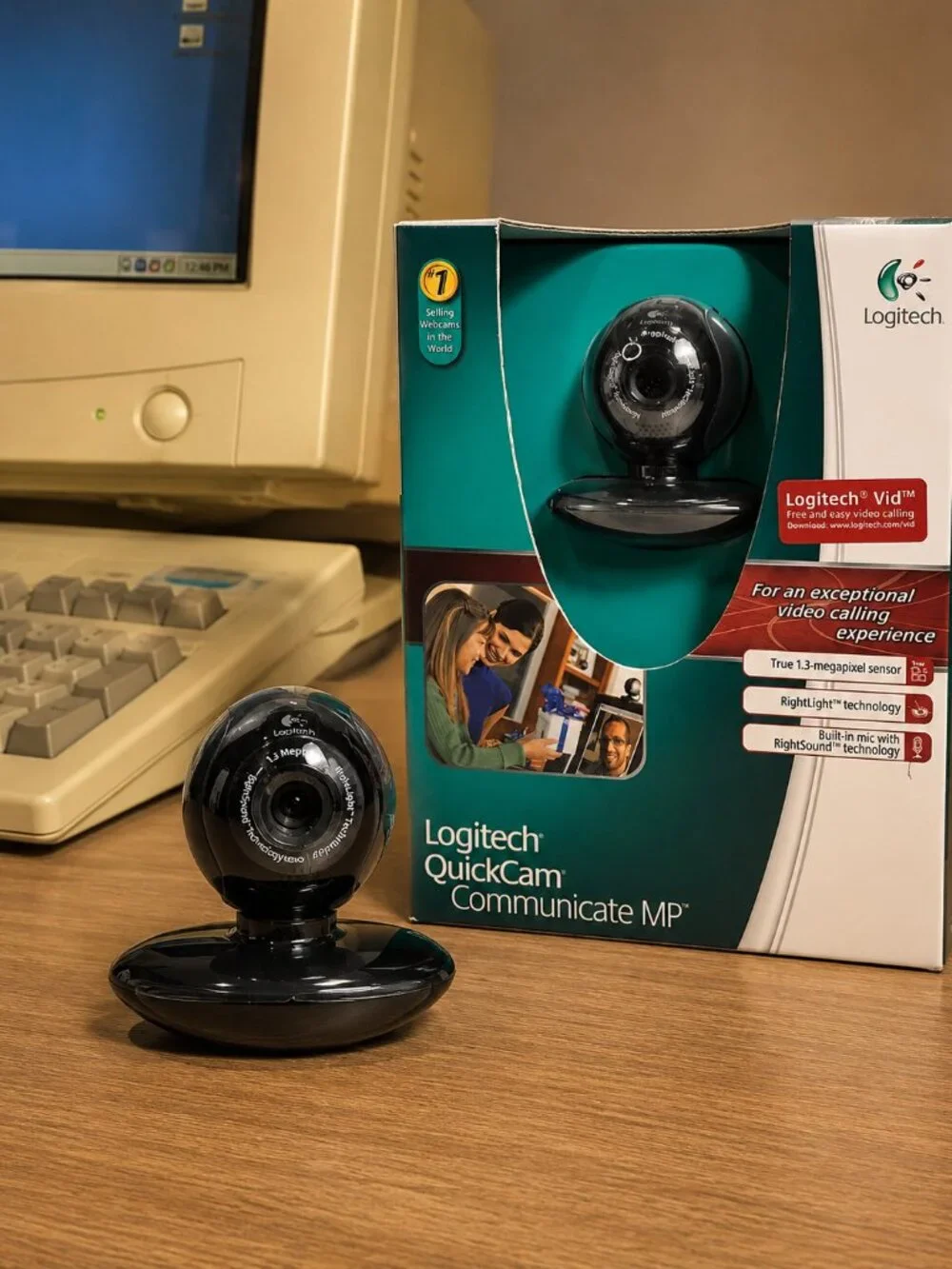 Logitech QuickCam Communicate MP Webcam 1.3MP USB Mic